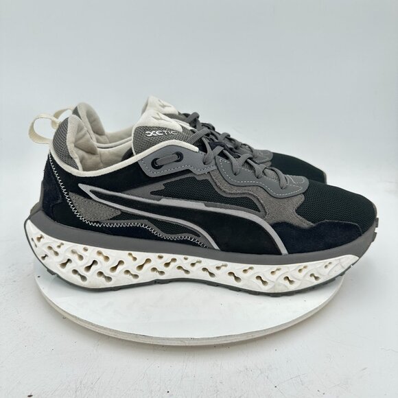 Puma Xetic Sculpt Premium Low Men Size 12 307421-01 Black Grey Athletic Shoes - Picture 4 of 11